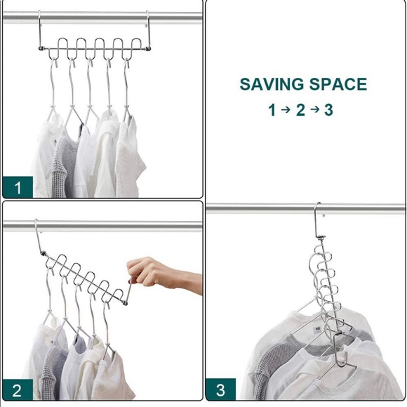 Meetu Space Saving Hangers (2 Boxes=Pack of 40 all together) - Picture 5 of 7
